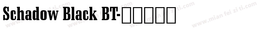 Schadow Black BT字体转换